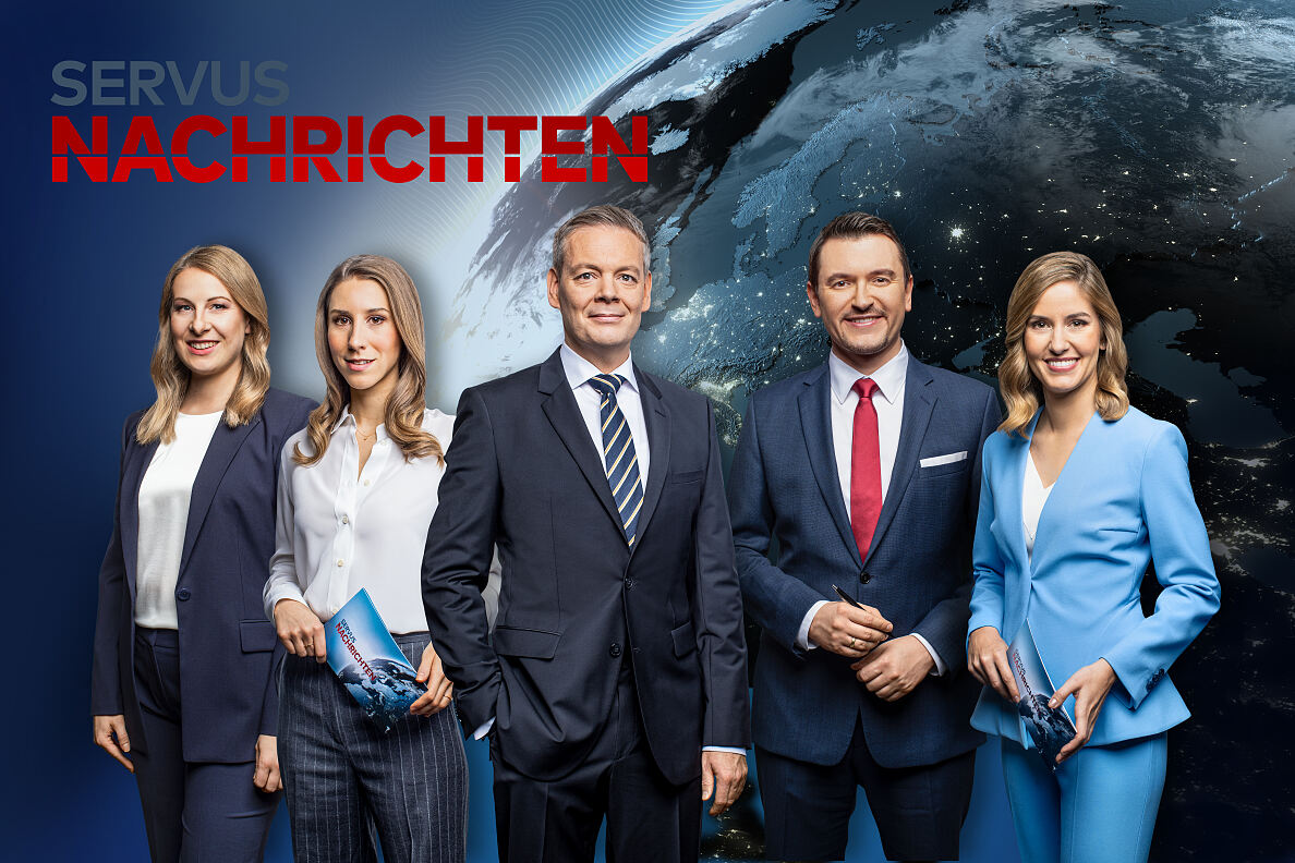 Das ServusTV-Nachrichtenteam